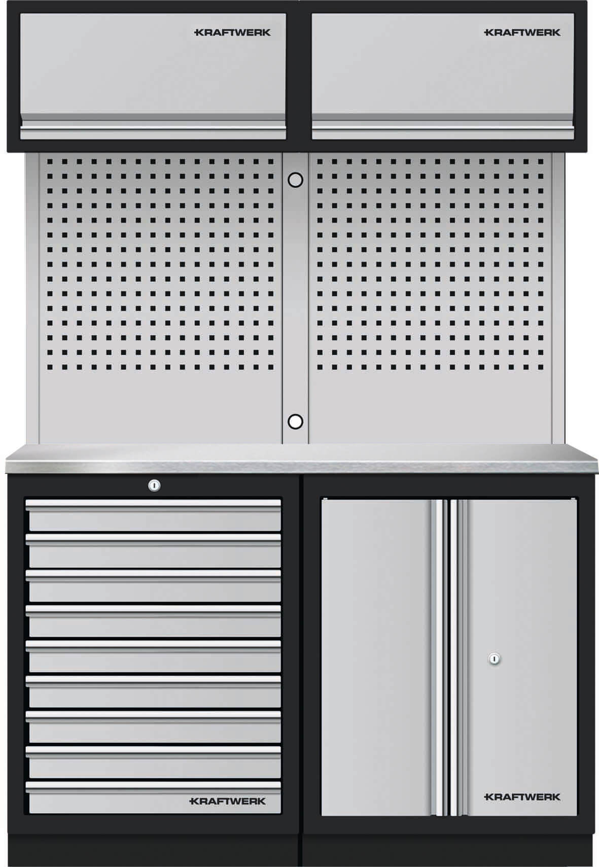 Mobilio 2er Kombi Oberschrank, Buche Multiplex