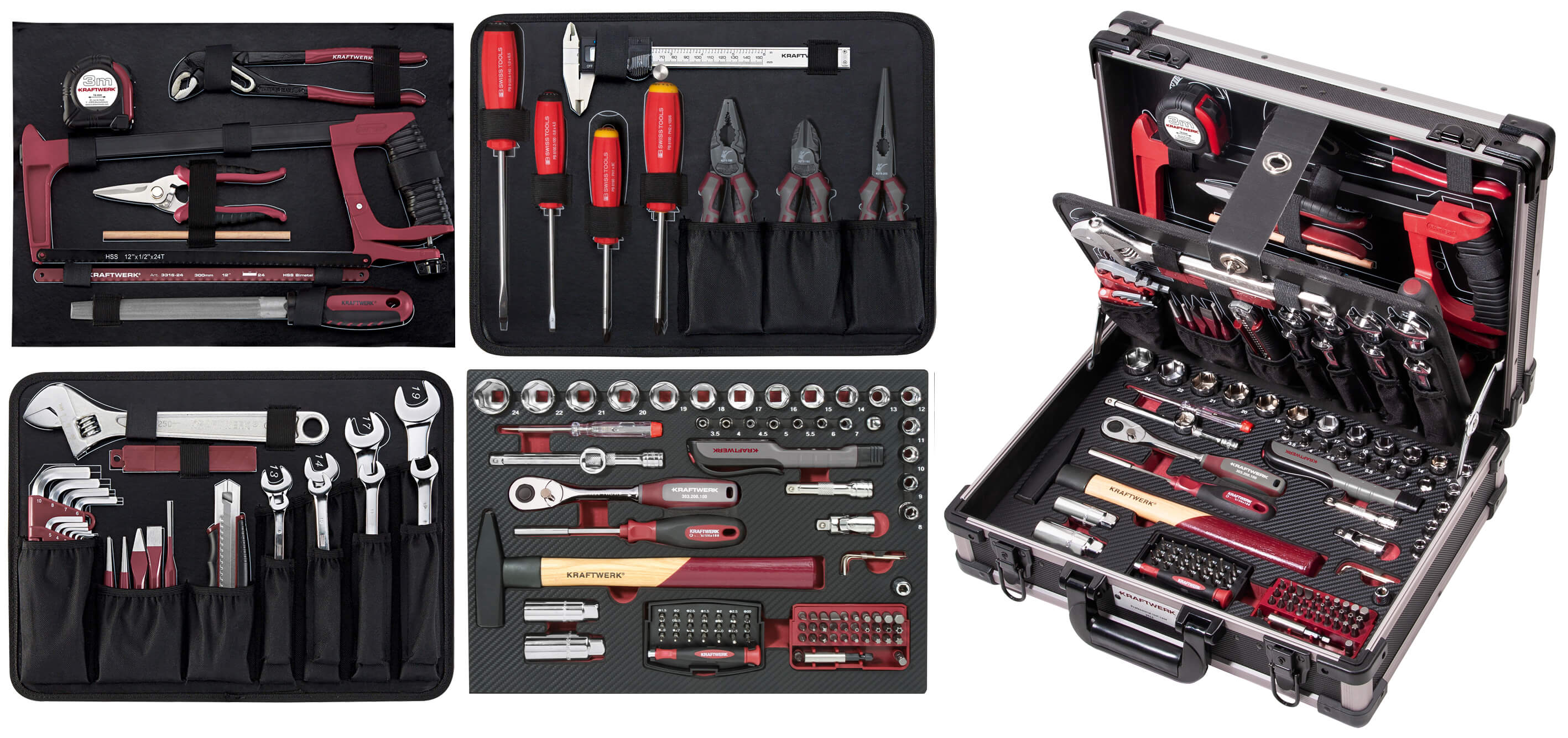 Profi-Alu-Werkzeugkoffer KW 151-tlg.