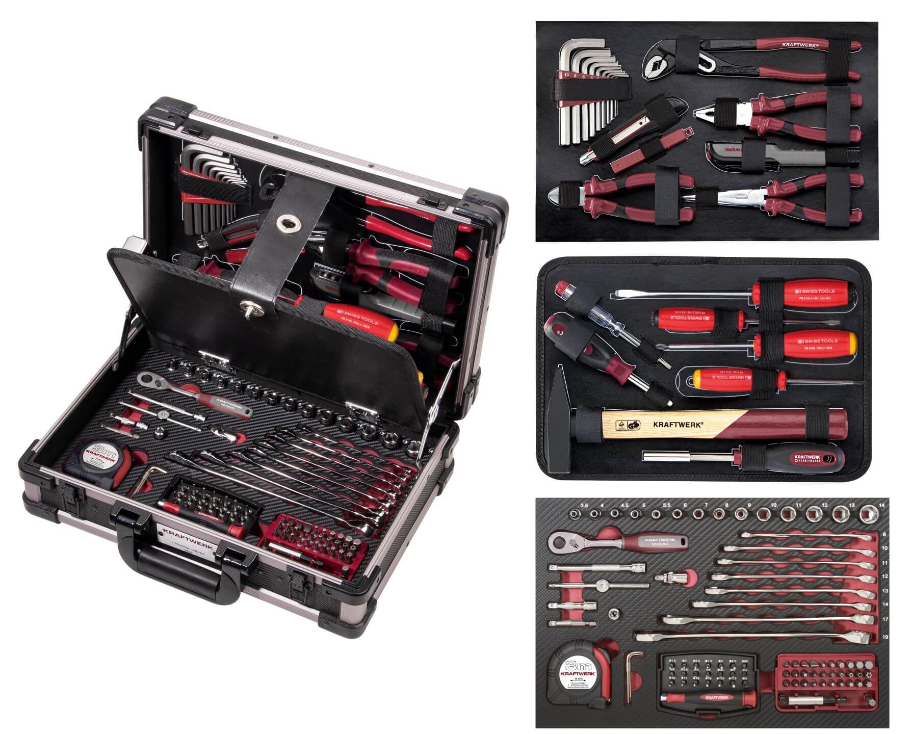 Profi-Alu-Werkzeugkoffer KW 123-tlg.