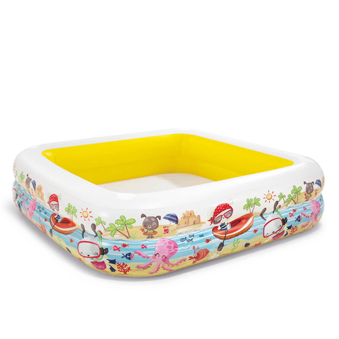 Kinderpool mit Sonnendach | 157 x 157 x 122cm