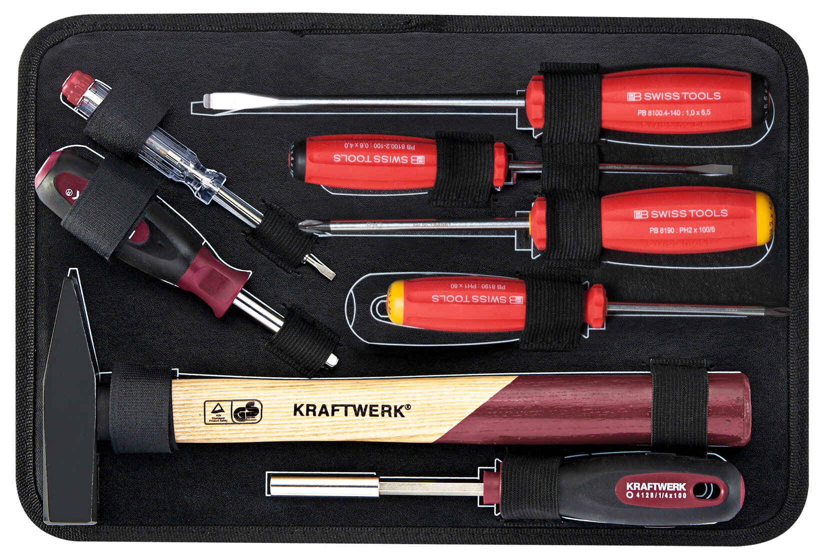 Profi-Alu-Werkzeugkoffer KW PB, 123-tlg.