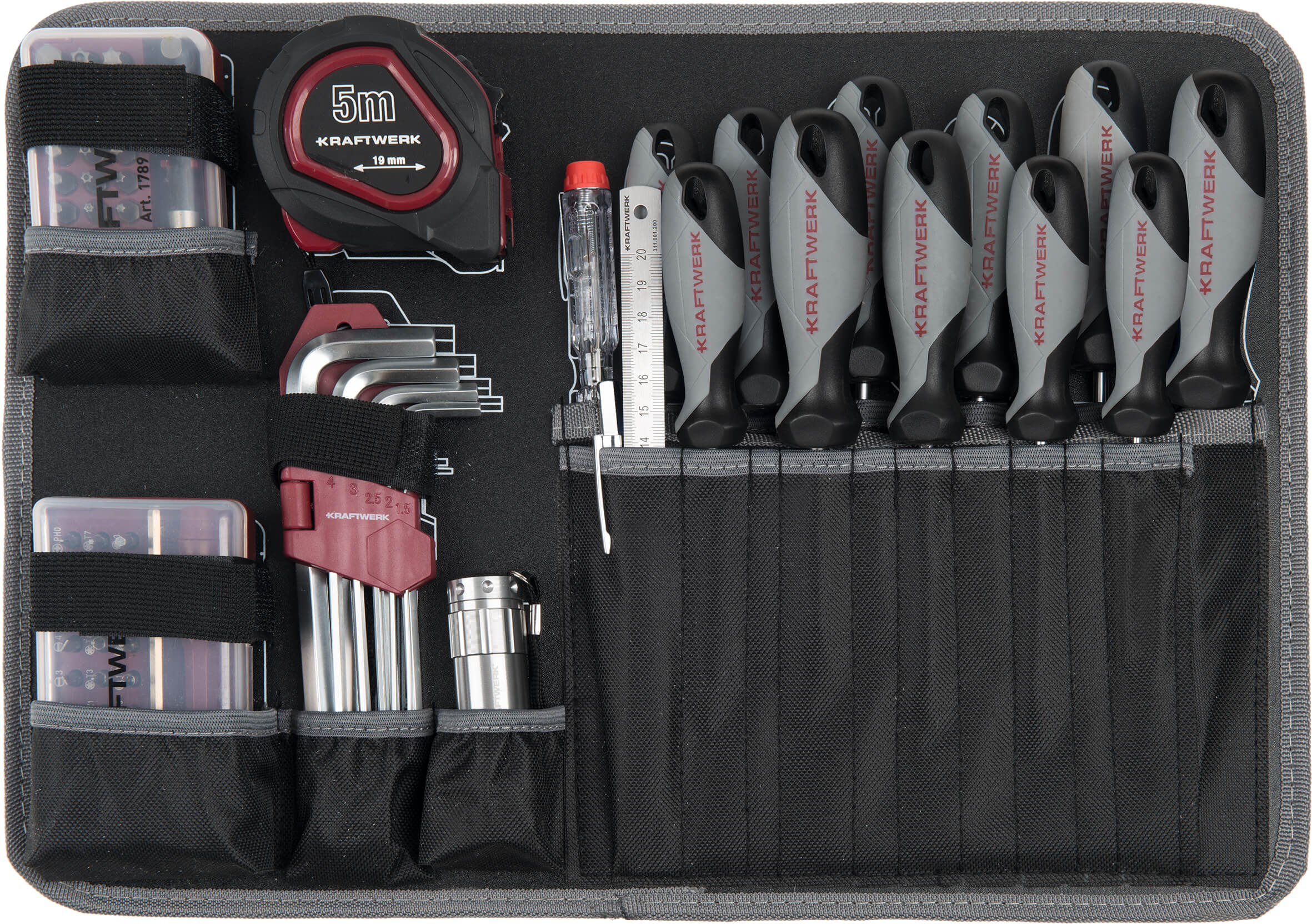 Werkzeugkoffer B100, ABS, 1/4" + 1/2", 170 tlg.