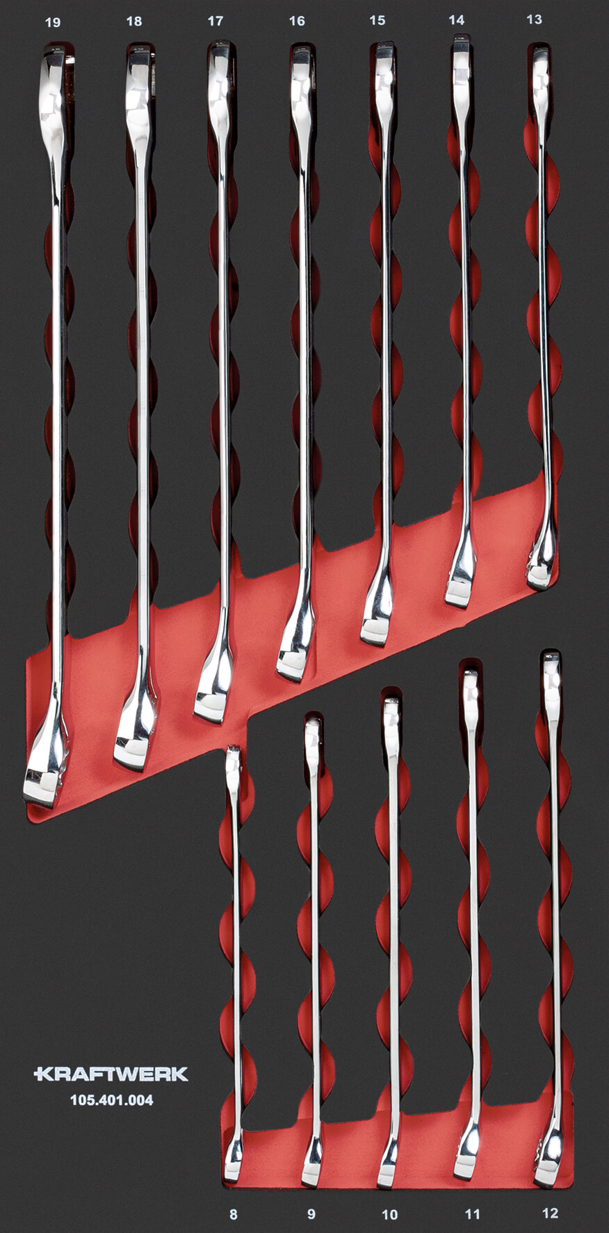 Ringmaulschlüsselsatz 12-tlg. 20x40 Einlage