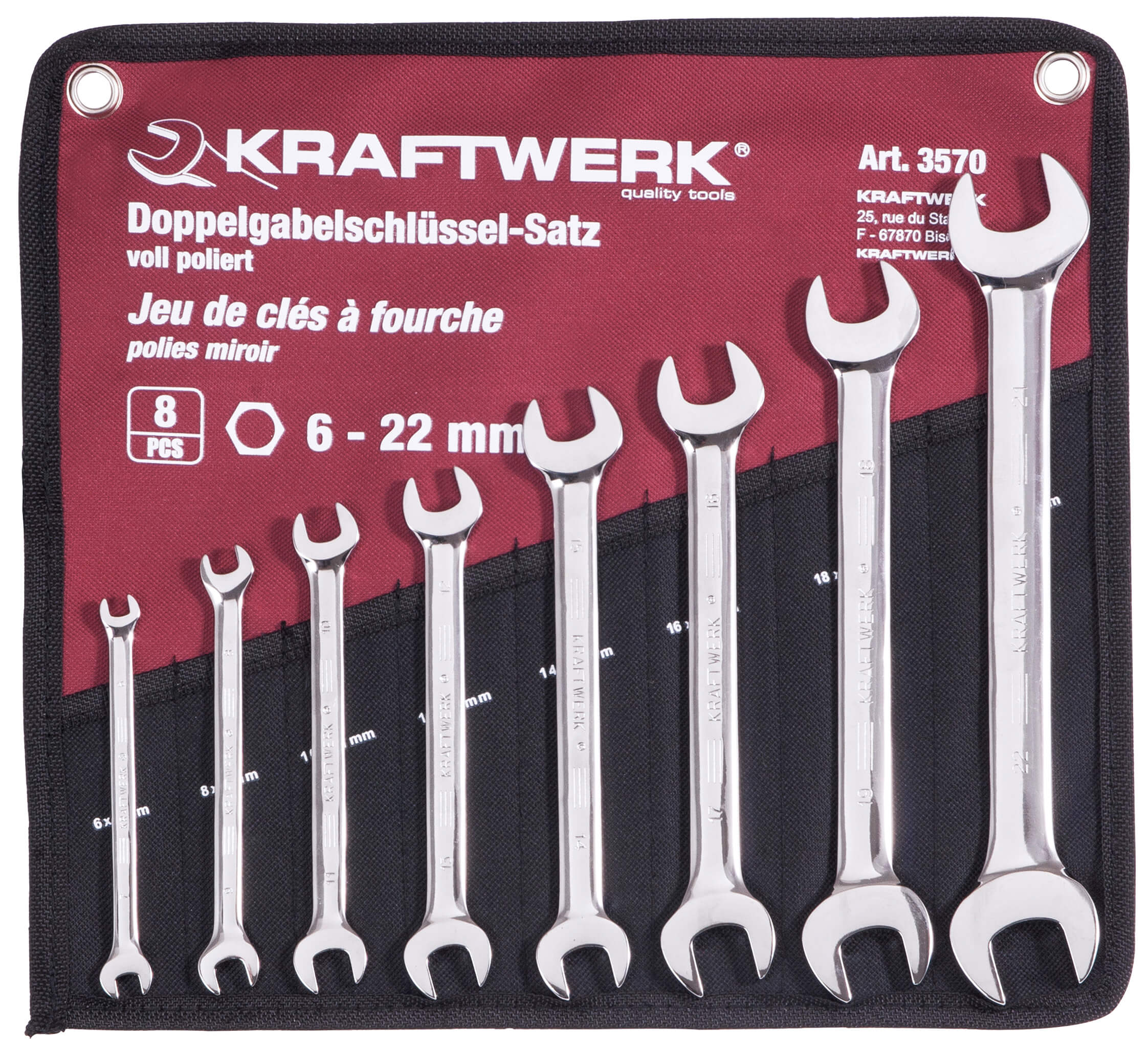 8-t.Doppelgabelschl.satz voll pol.6-22mm