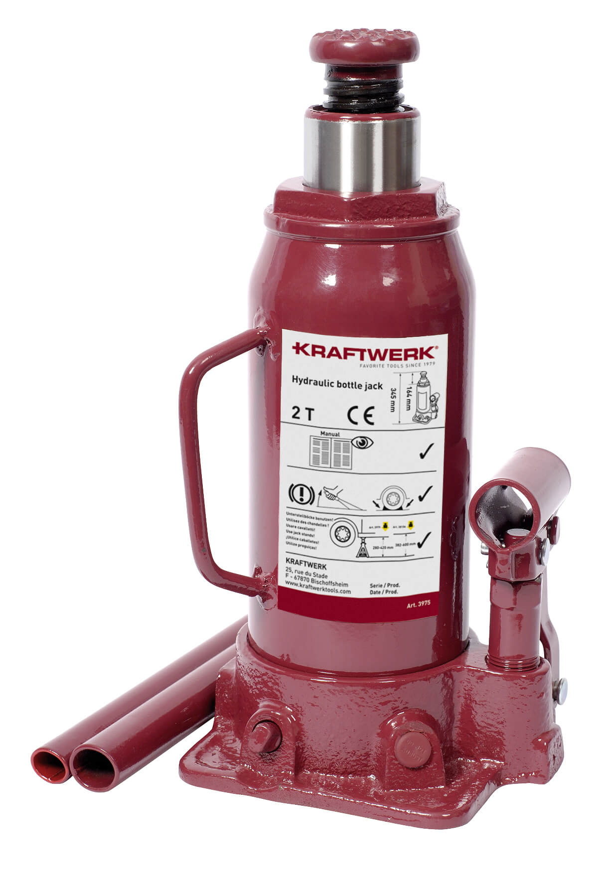 2 t Hydr. Flaschen-Wagenheber