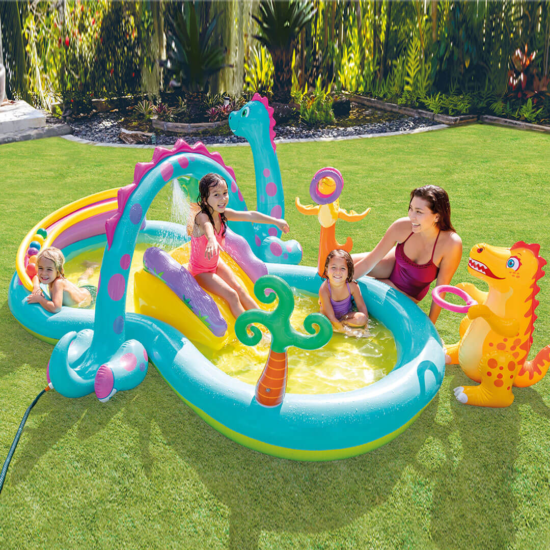 Dinoland Wasserspielplatz | 302 x 112 x 229cm