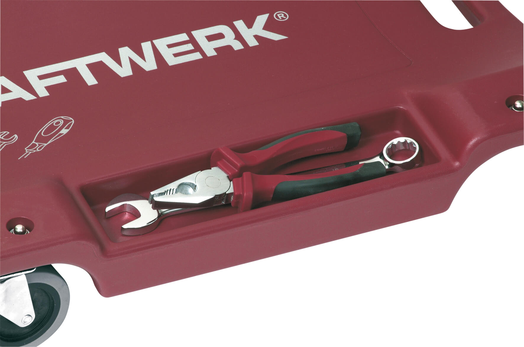 Kunststoff-Liegepritsche mit 6 Rad