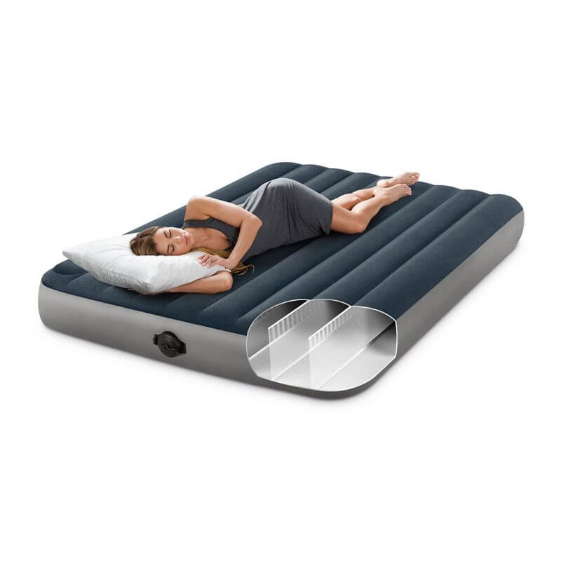 Luftbett Queen Dura-Beam Single-High mit Pumpe