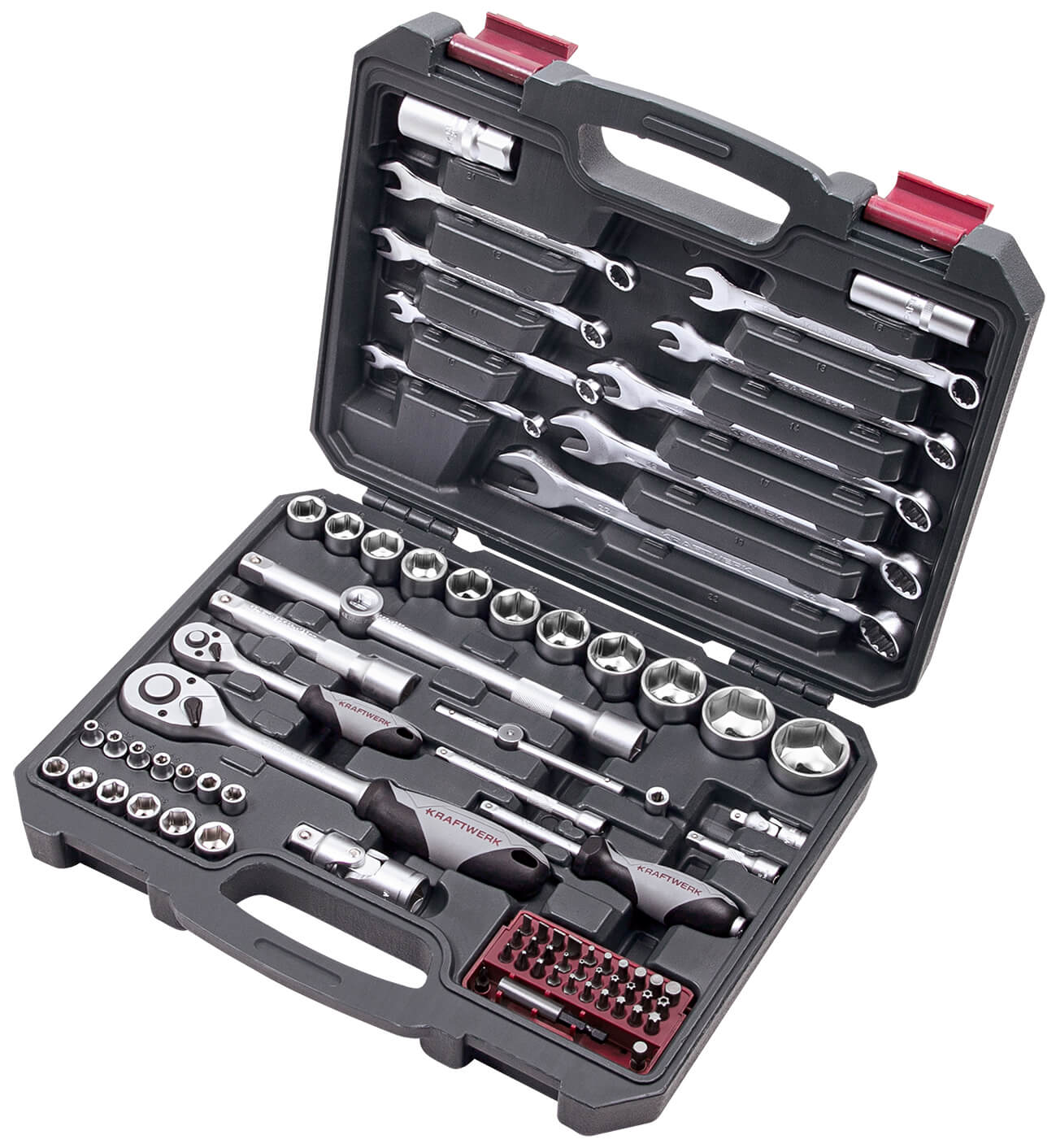 Steckschlüssel-Satz, Basic, 1/4"+1/2", 80-tlg.