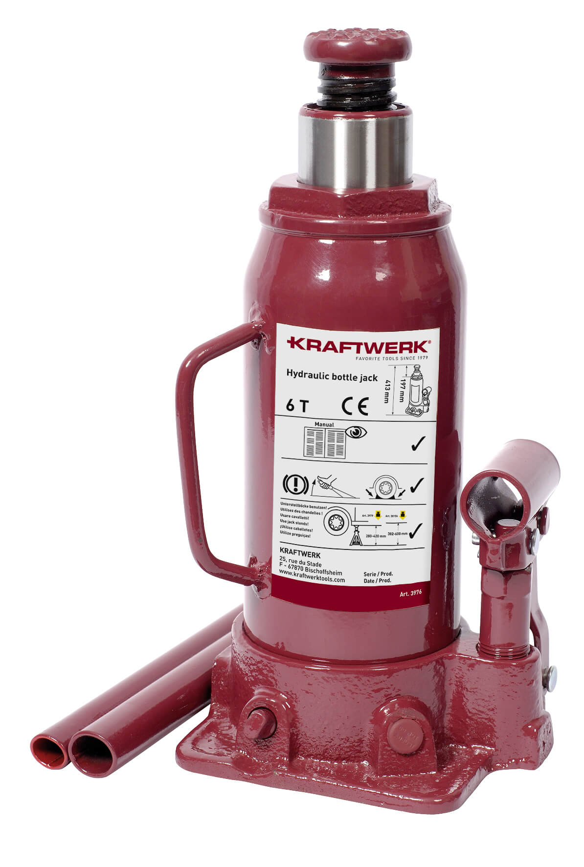 6 t Hydr. Flaschen-Wagenheber