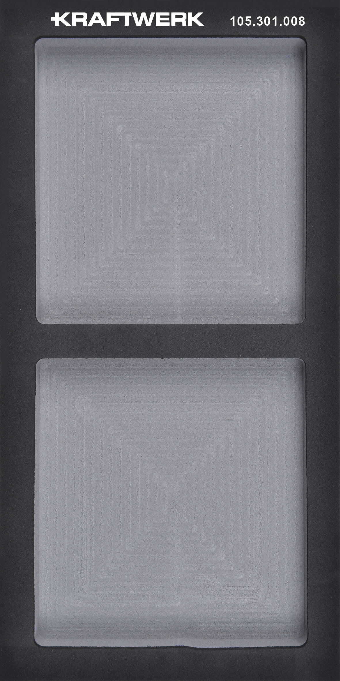 BASIC LINE EVA leere Einlage 20x40 cm, 2 Fächer