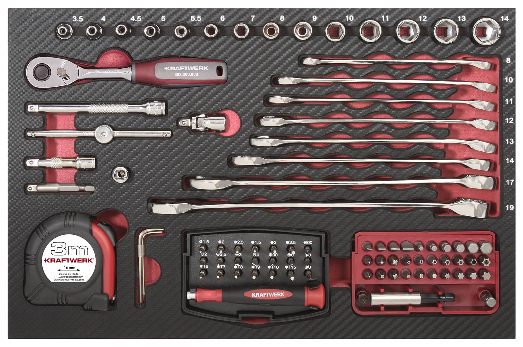 Profi-Alu-Werkzeugkoffer KW 123-tlg.