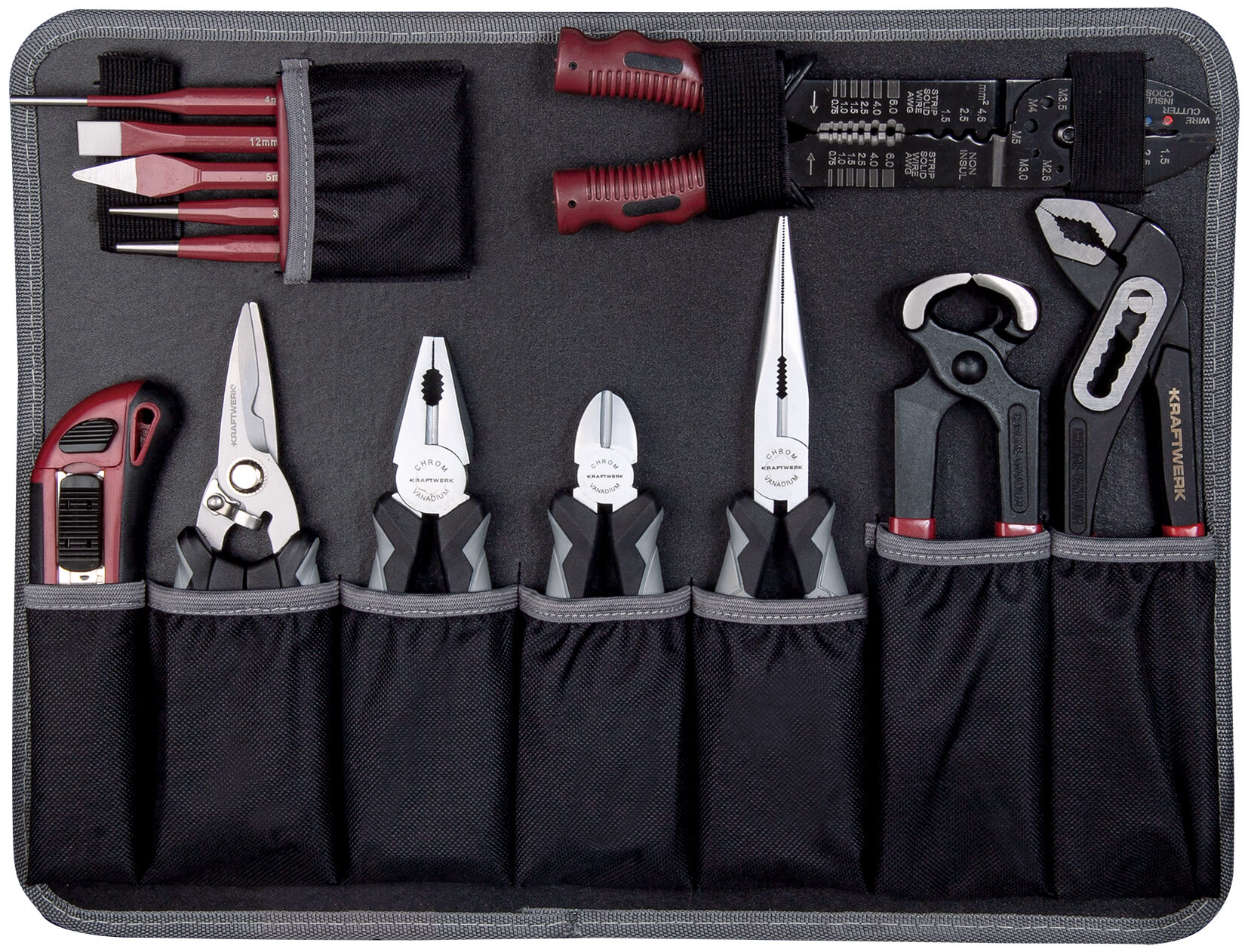 Werkzeugkoffer B147, 1/4"+1/2", 158-tlg.