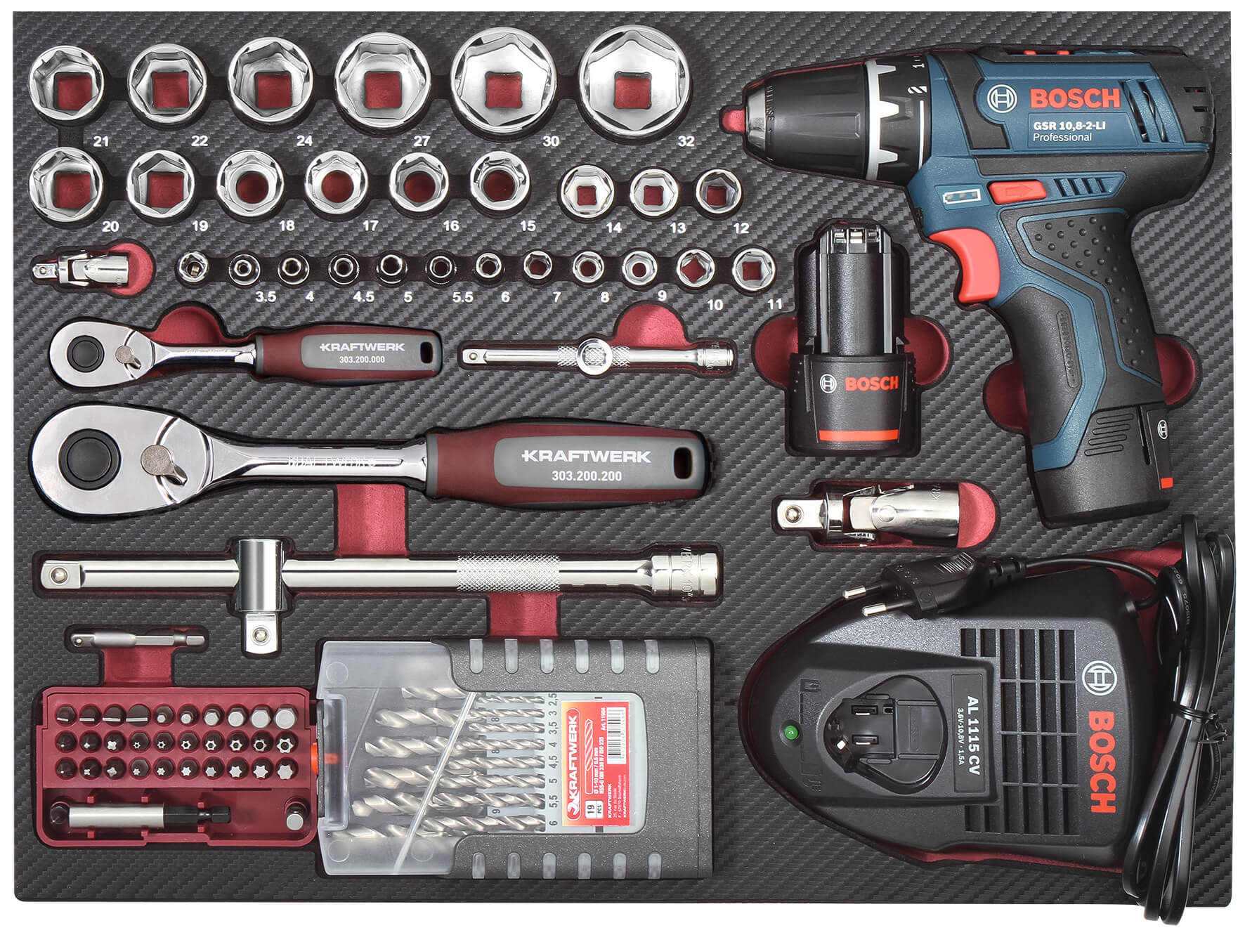 263-t. Profi-Alu-Werkzeugkoffer KW PB HT