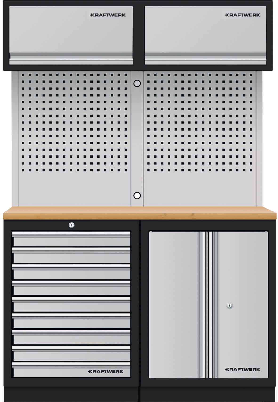 Mobilio 2er Kombi Oberschrank, Buche Multiplex