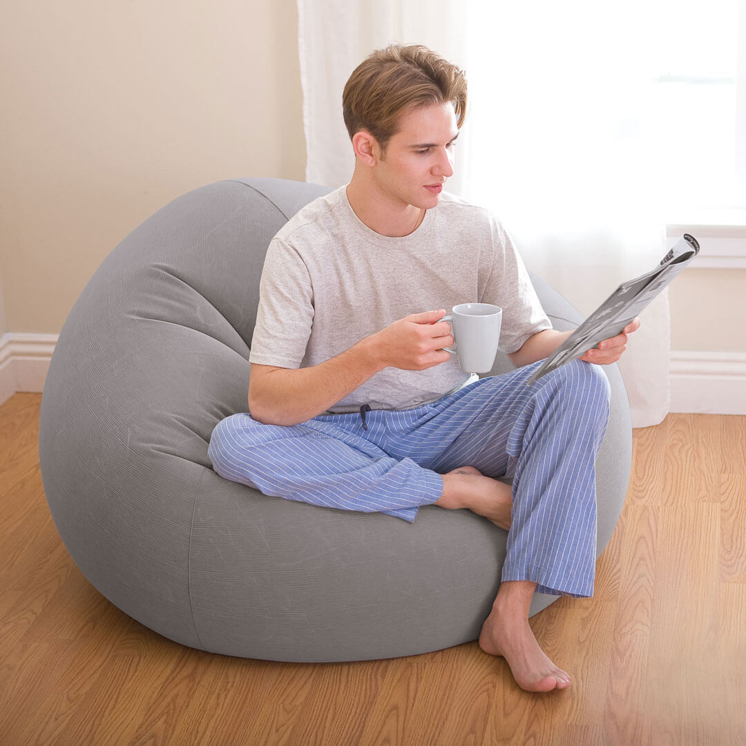 Beanless Bag Sessel Grau