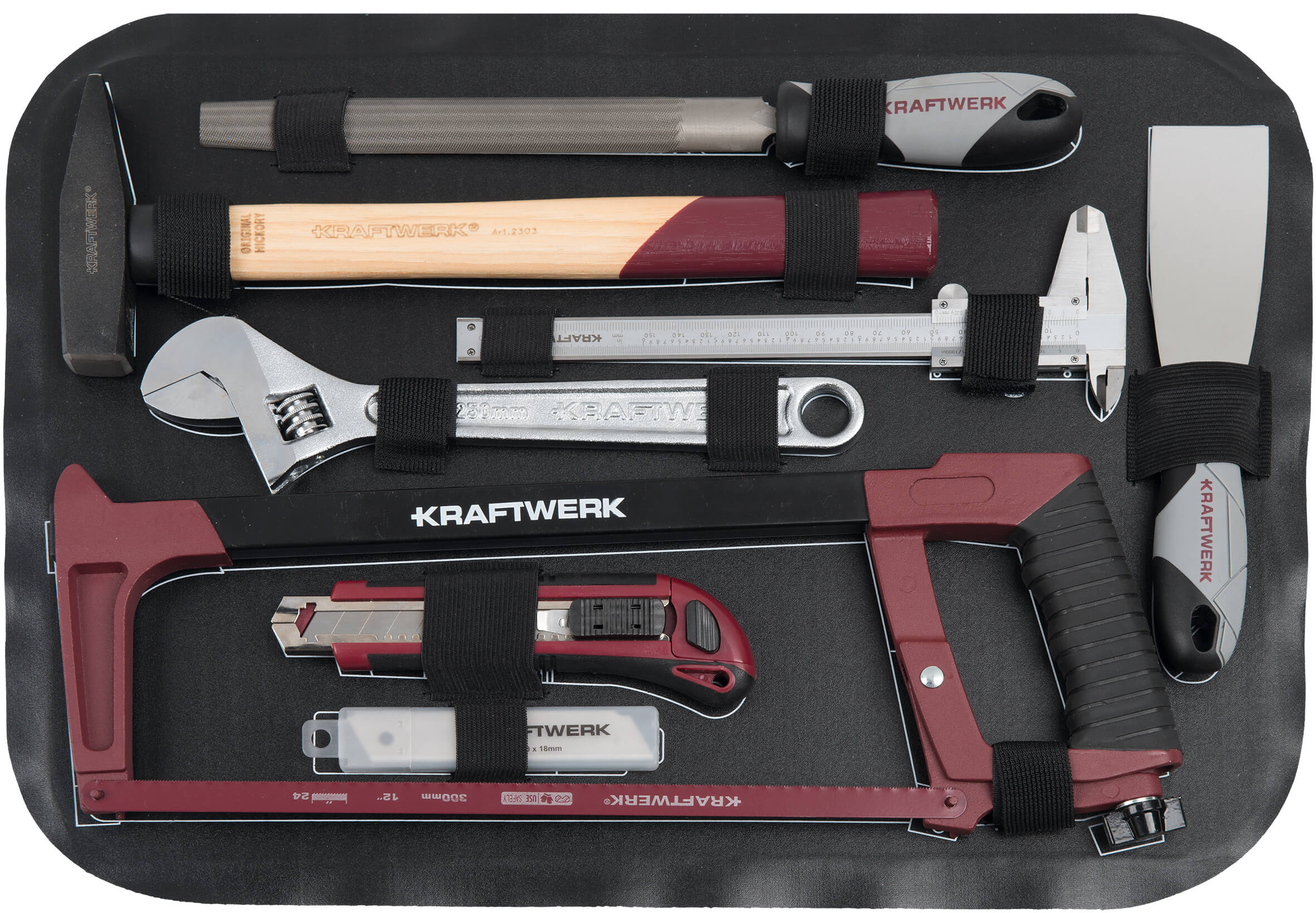 Werkzeugkoffer B100, ABS, 1/4" + 1/2", 170 tlg.