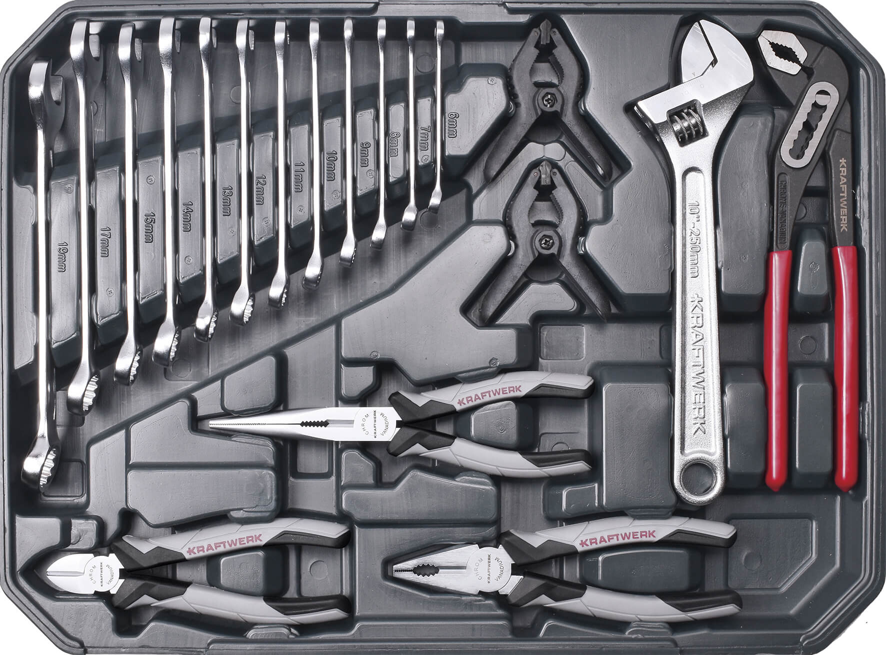 Steckschlüssel-Satz, Basic, 1/4"+1/2", 266-tlg.