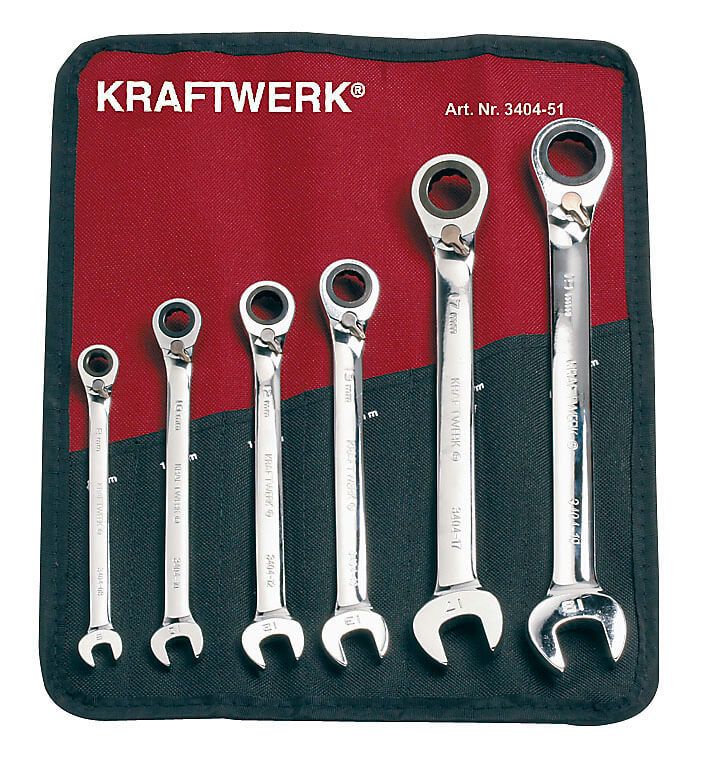 6-t. GearWrench-Satz 8-19 mm Rolltasche