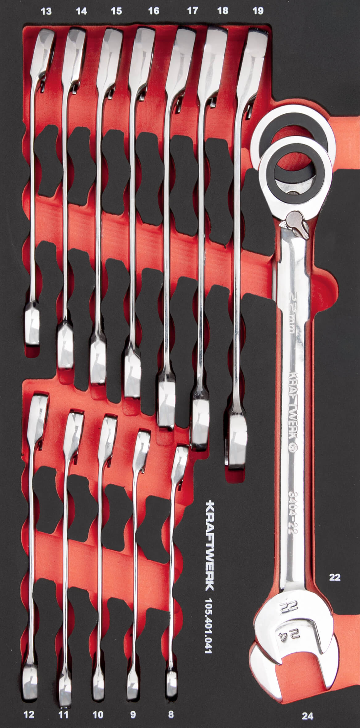 PRO LINE EVA3 Ratschen Ringmaulschlüssel 20x40 14-tlg.