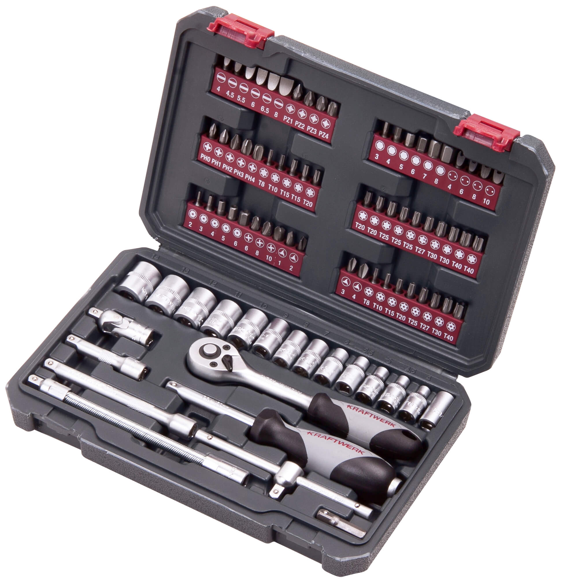 Steckschlüssel-Satz, 1/4", 82-tlg.